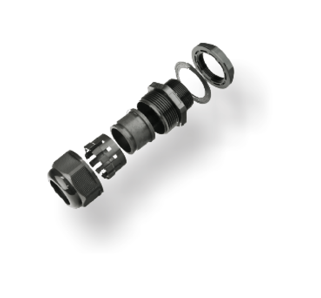 Cable & EarthingAccessories | Double Compression Cable gland | Flange type gland | Gland adapter | Weather proof Cable gland | Flame proof Cable gland | Weather proof double compression Cable gland for un-armoured cable | Export series cable gland | A1/A2 | BW | CW | E1W | Alco type cable gland | Reducers | PG | Metric | Brass Cable gland | Jamnagar | India | Precigenix